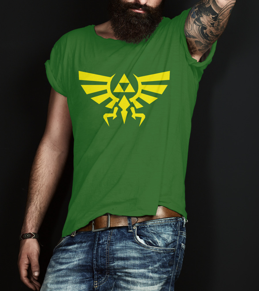 Triforce Hylian Crest And Cargo Shorts T-Shirt