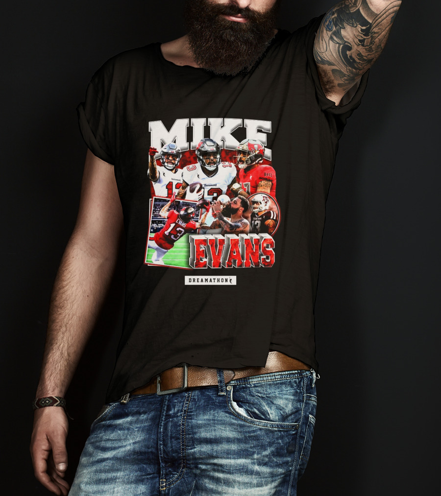 Mike Evans Dreamathon Football Photos Collage T-Shirt