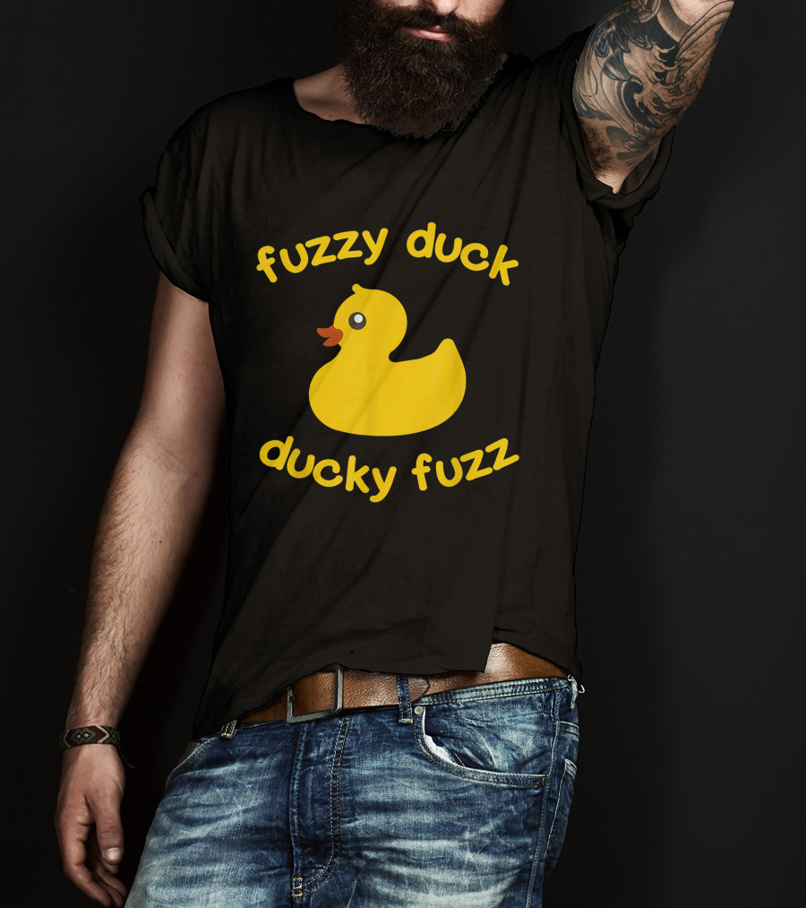 Fuzzy Duck Ducky Fuzz Rubber Duck Toy T-Shirt
