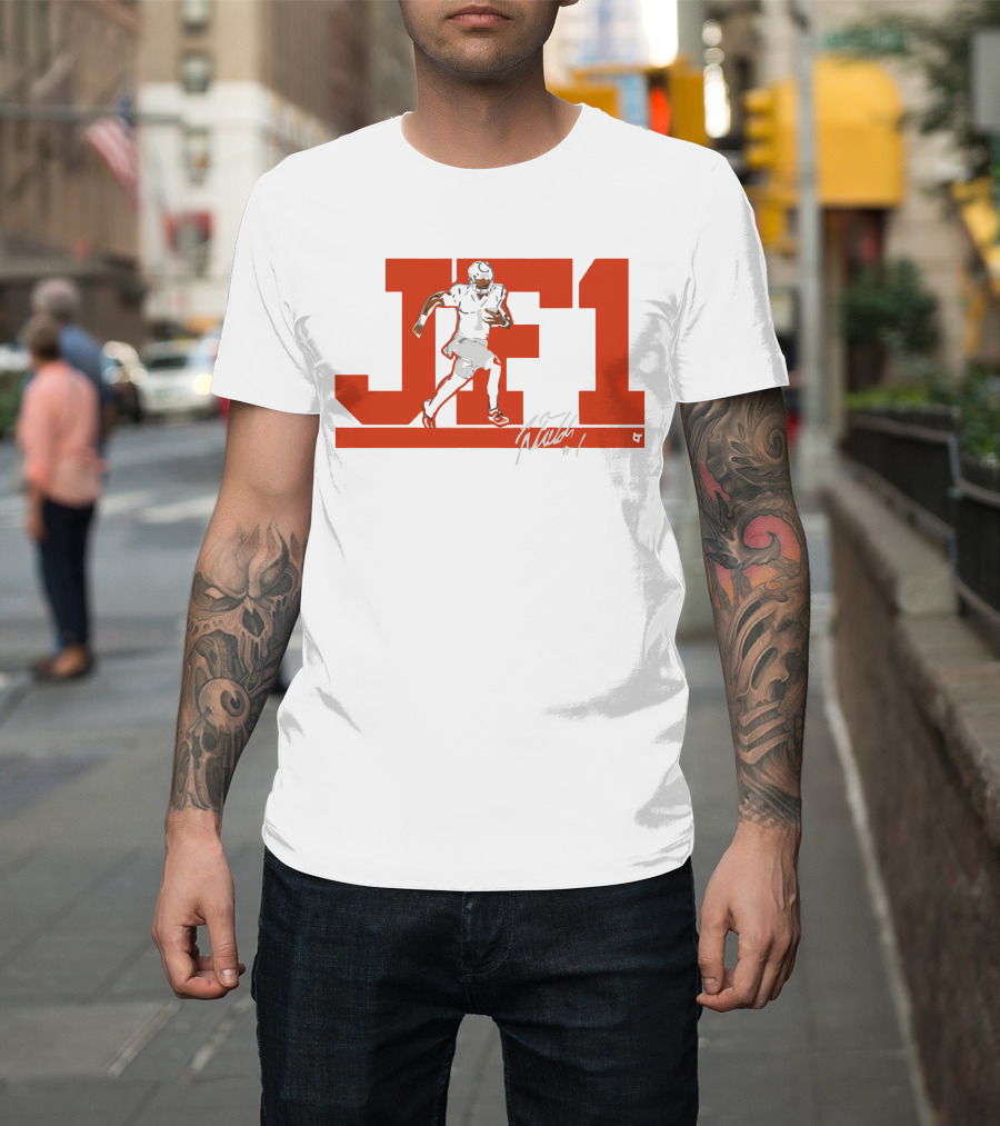 JF1 Justin Fields Football Signature T-Shirt