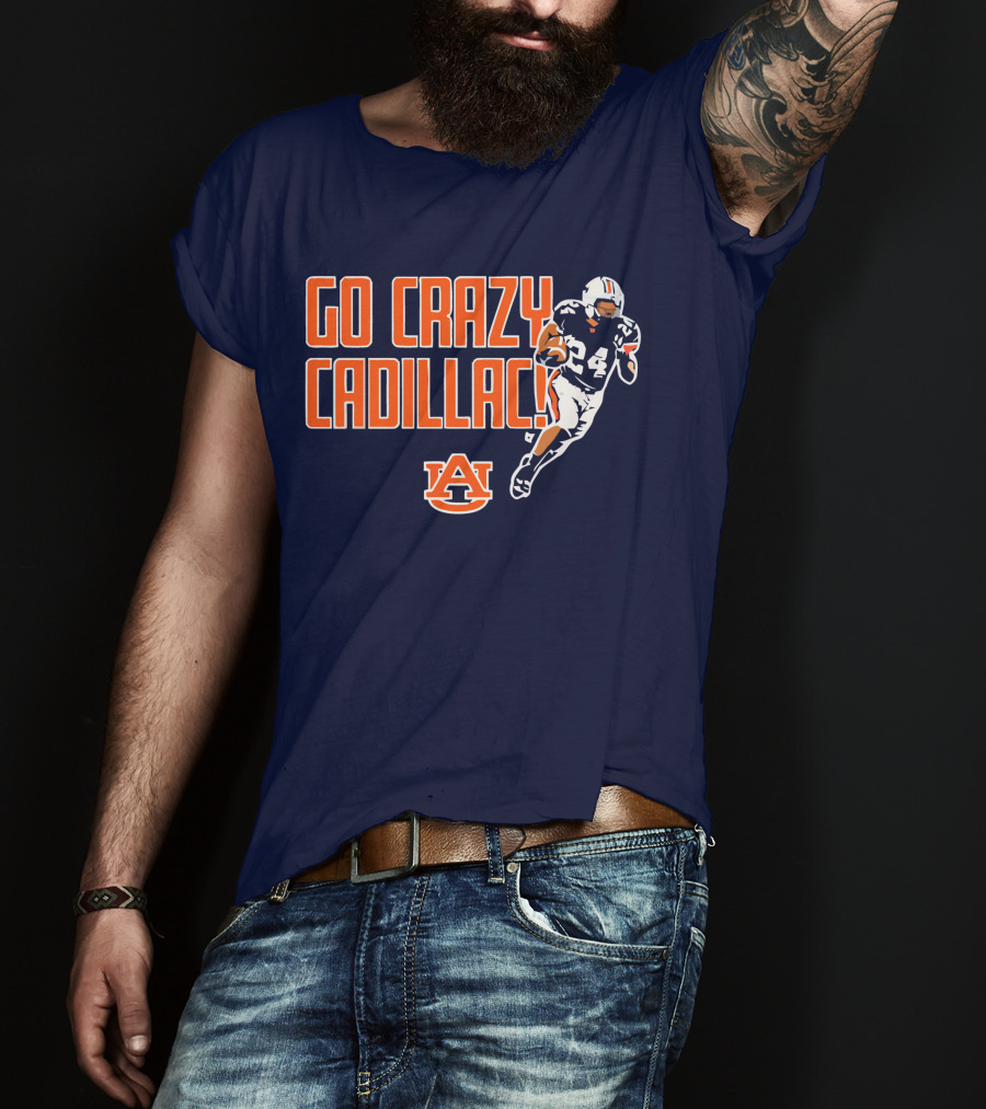 Auburn Football Go Crazy Cadillac Running Back 24 T-Shirt