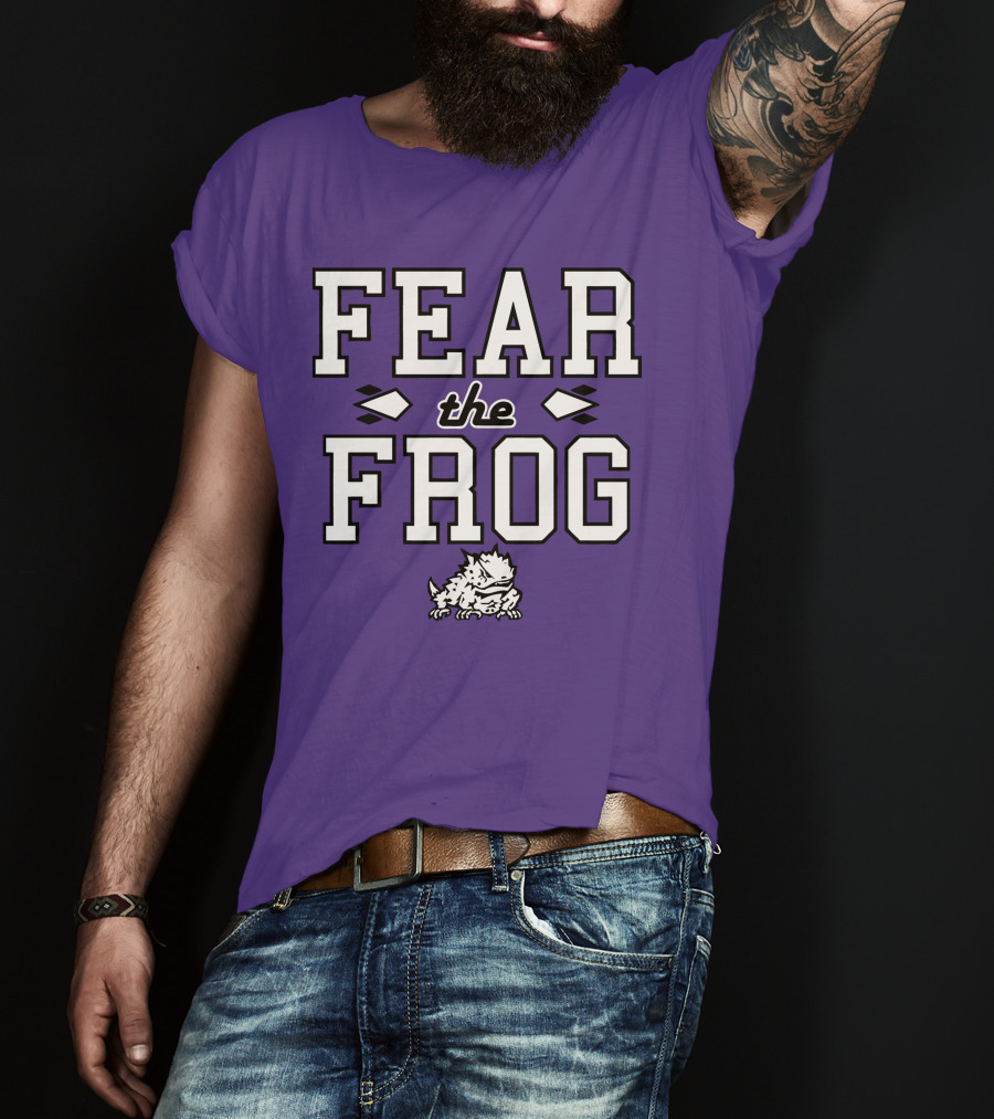 Fear The Frog TCU Football Horned Frog Spirit T-Shirt