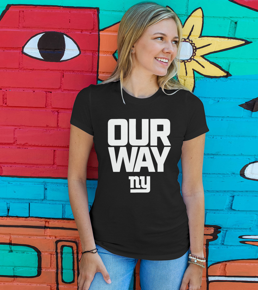 OUR WAY NY Giants Football T-Shirt