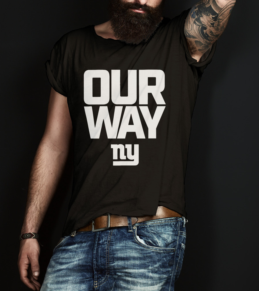 OUR WAY NY Giants Football T-Shirt