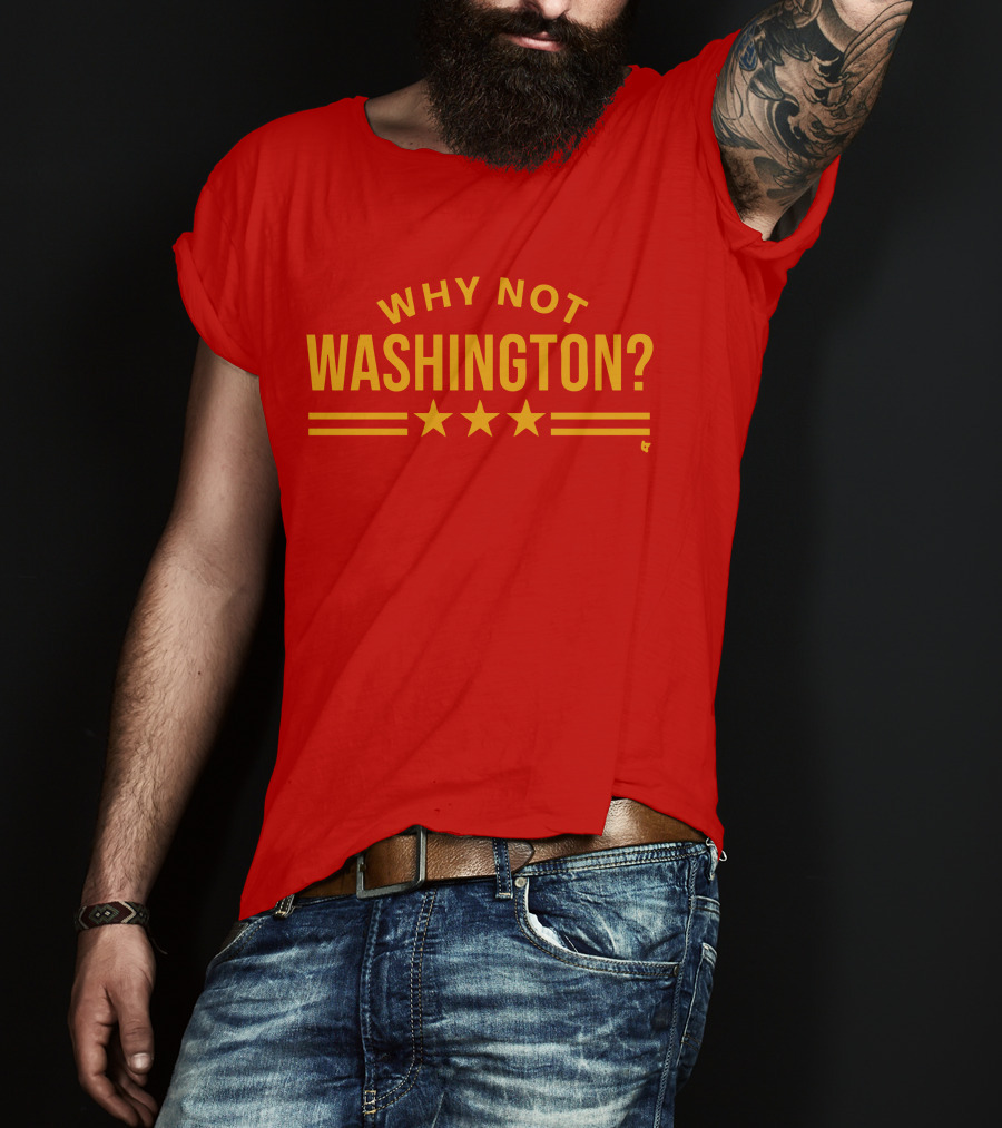 Why Not Washington Three Stars Red T-Shirt