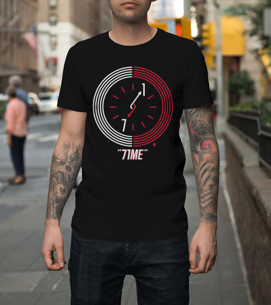 71ME Clock Countdown Red and White Dial T-Shirt