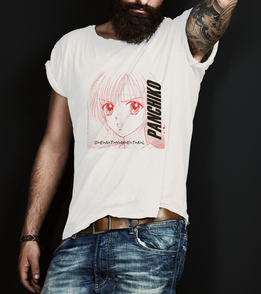 PANCHIKO D>E>A>T>H>M>E>T>A>L Anime T-Shirt