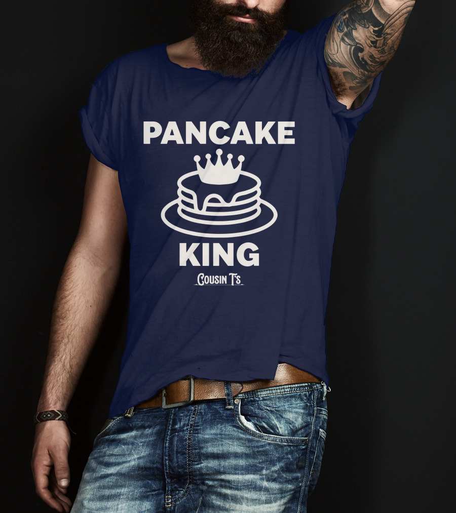 Pancake King Cousin T's Stacked Crown Icon T-Shirt