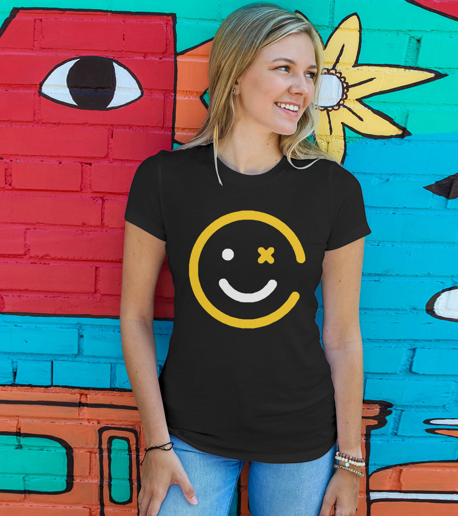 Happy Punch Winking Face Emoji T-Shirt