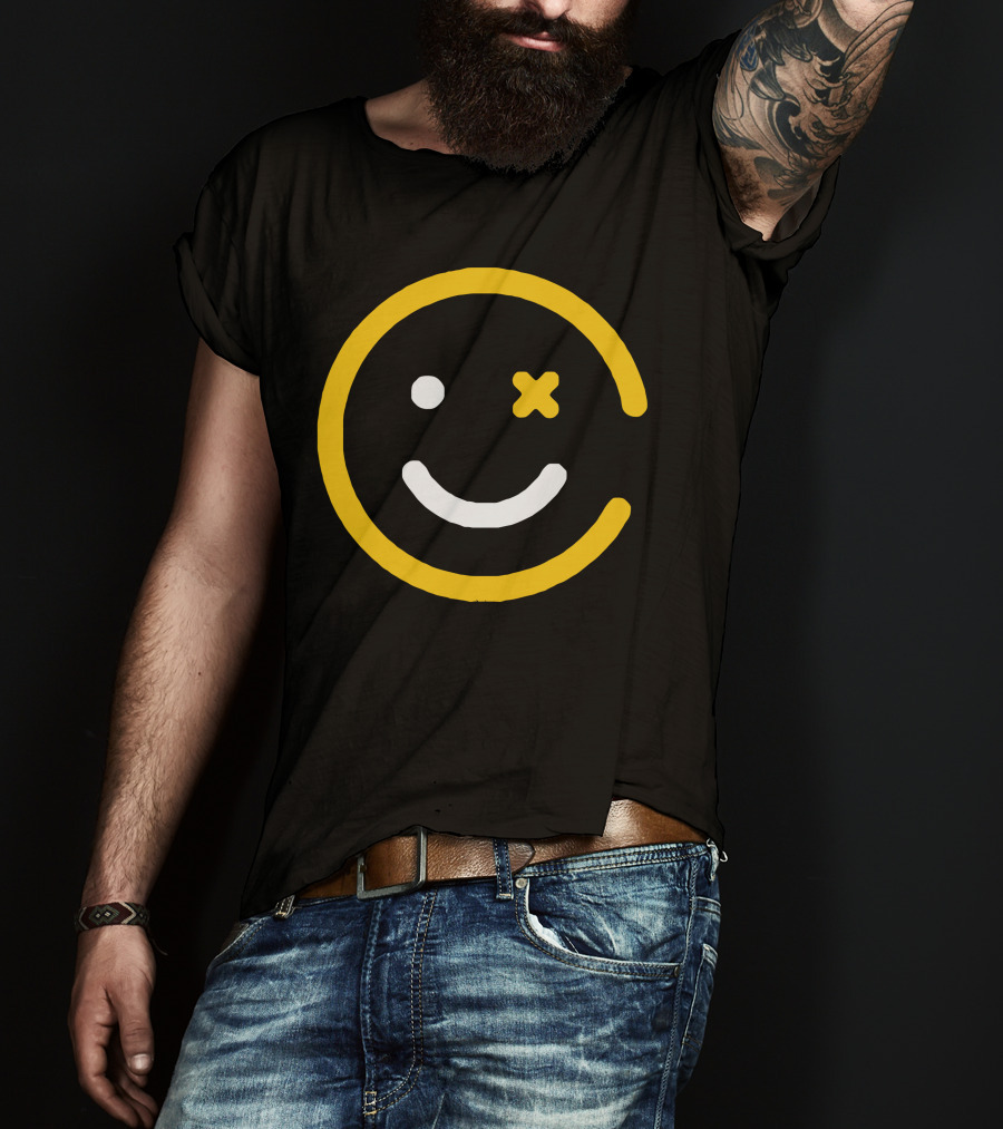 Happy Punch Winking Face Emoji T-Shirt