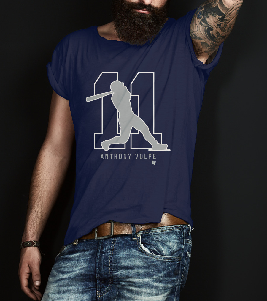 Anthony Volpe 11 New York Baseball T-Shirt