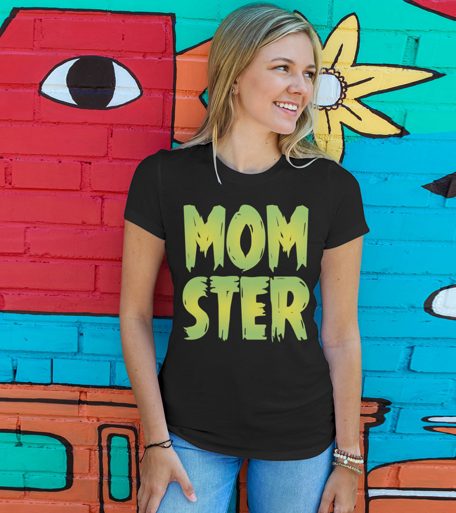 MOM-STER Green Halloween Relaxed Fit Costume T-Shirt