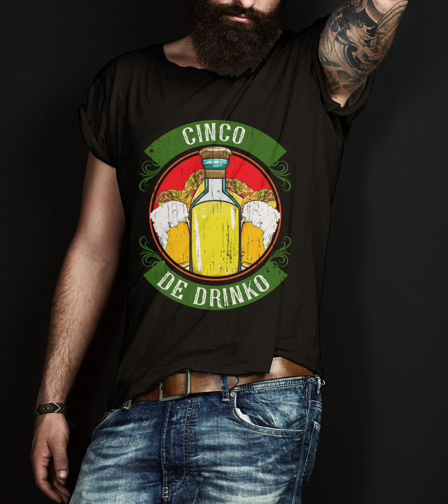 Cinco De Drinko Tequila And Beer T-Shirt