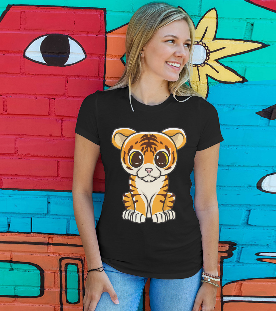 Kawaii Tiger International Tiger Day Cute Tiger T-Shirt