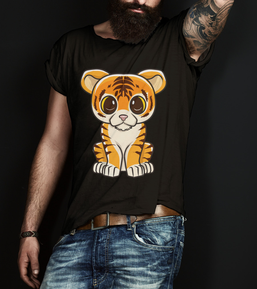 Kawaii Tiger International Tiger Day Cute Tiger T-Shirt