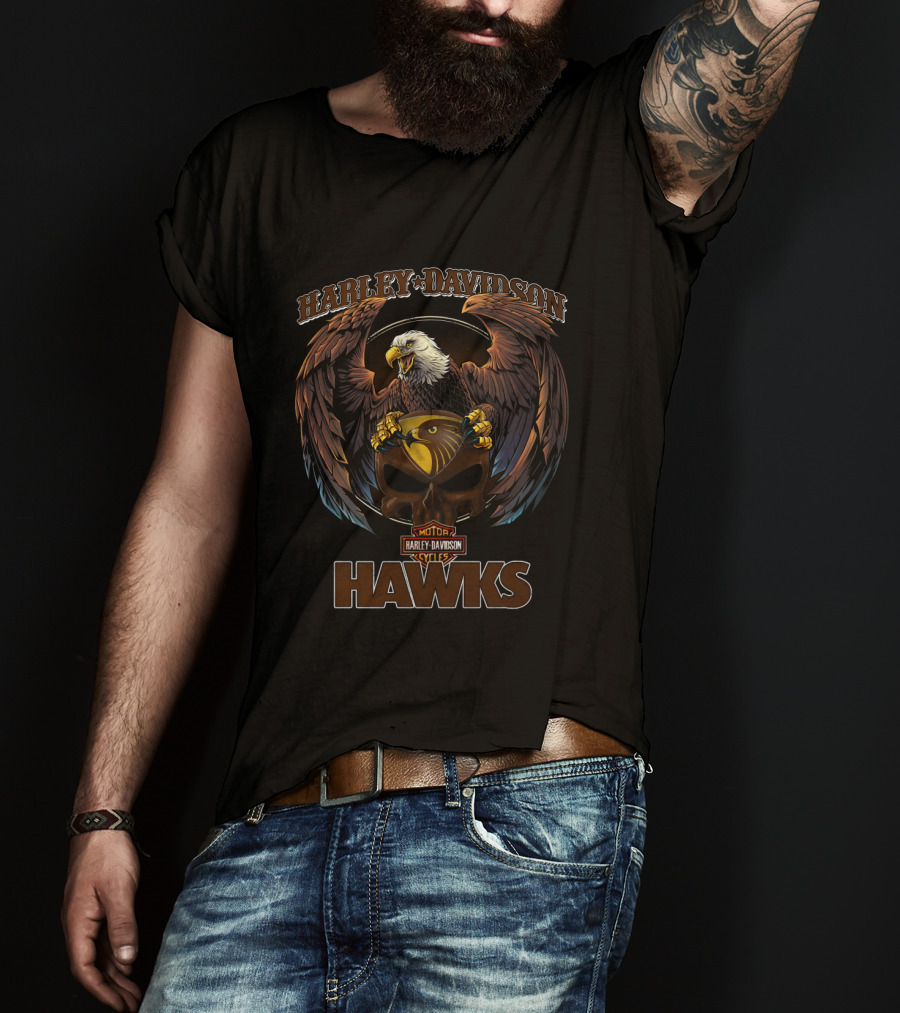Harley Davidson Hawks Motorcycles T-Shirt