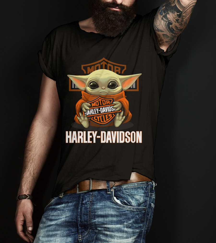 Harley Davidson Motor Cycles Yoda T-Shirt