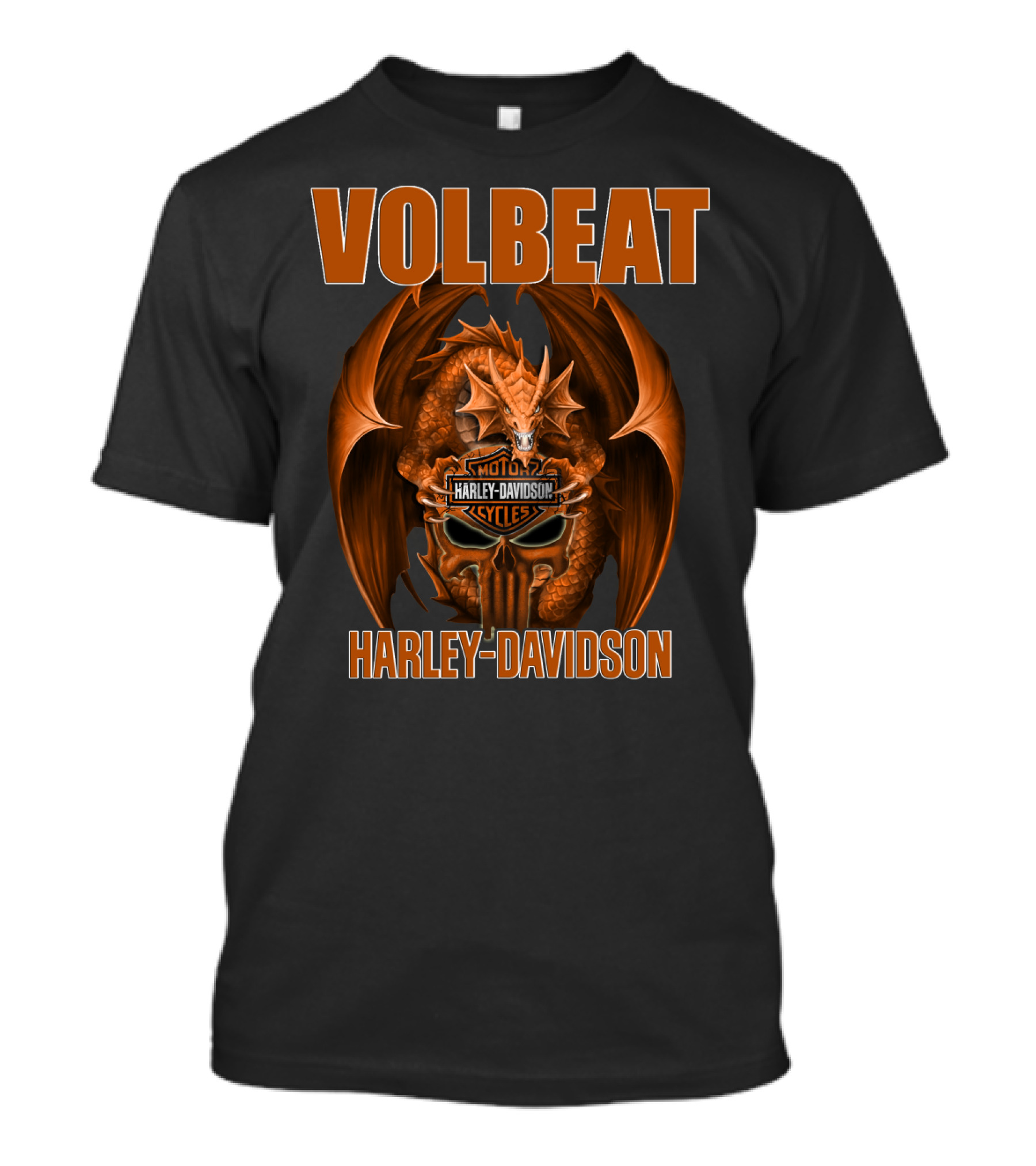 Volbeat Harley Davidson Moto Cycles Dragon T-Shirt