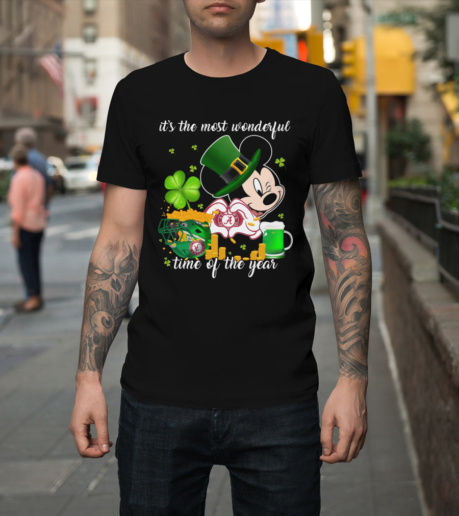 It's The Most Wonderful Time Of The Year Alabama Crimson Tide Irish Mickey T-Shirt