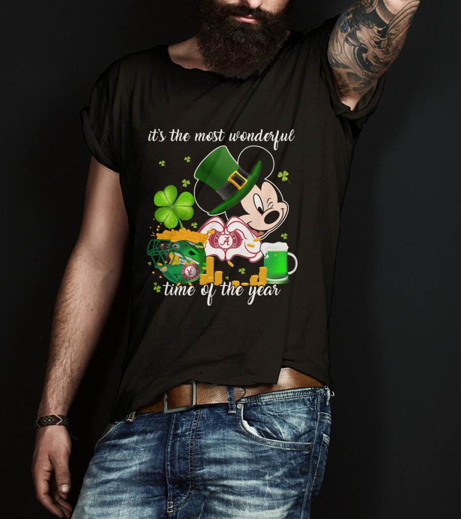 It's The Most Wonderful Time Of The Year Alabama Crimson Tide Irish Mickey T-Shirt
