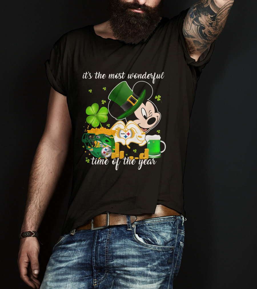 Mk-Pittsburgh Steelers It's The Most Wonderful Time Of The Year T-Shirt