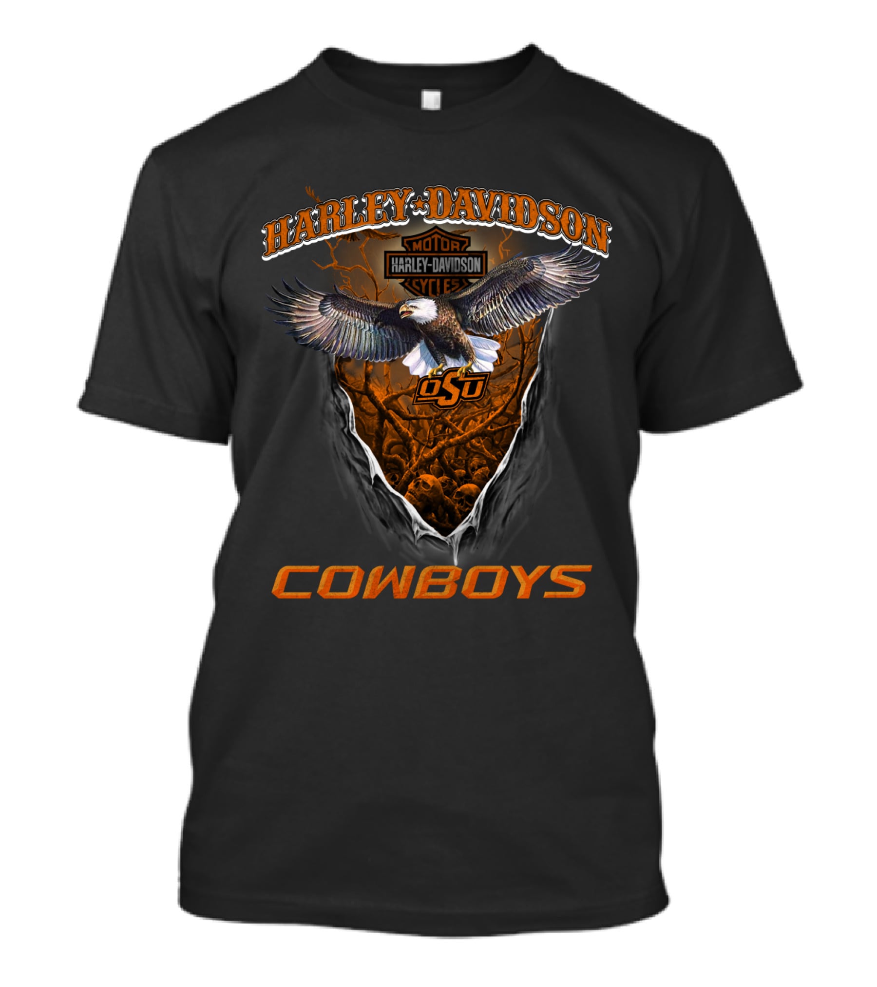 Harley Davidson Motor Harley Davidson Cycles Osu Cowboys T-Shirt
