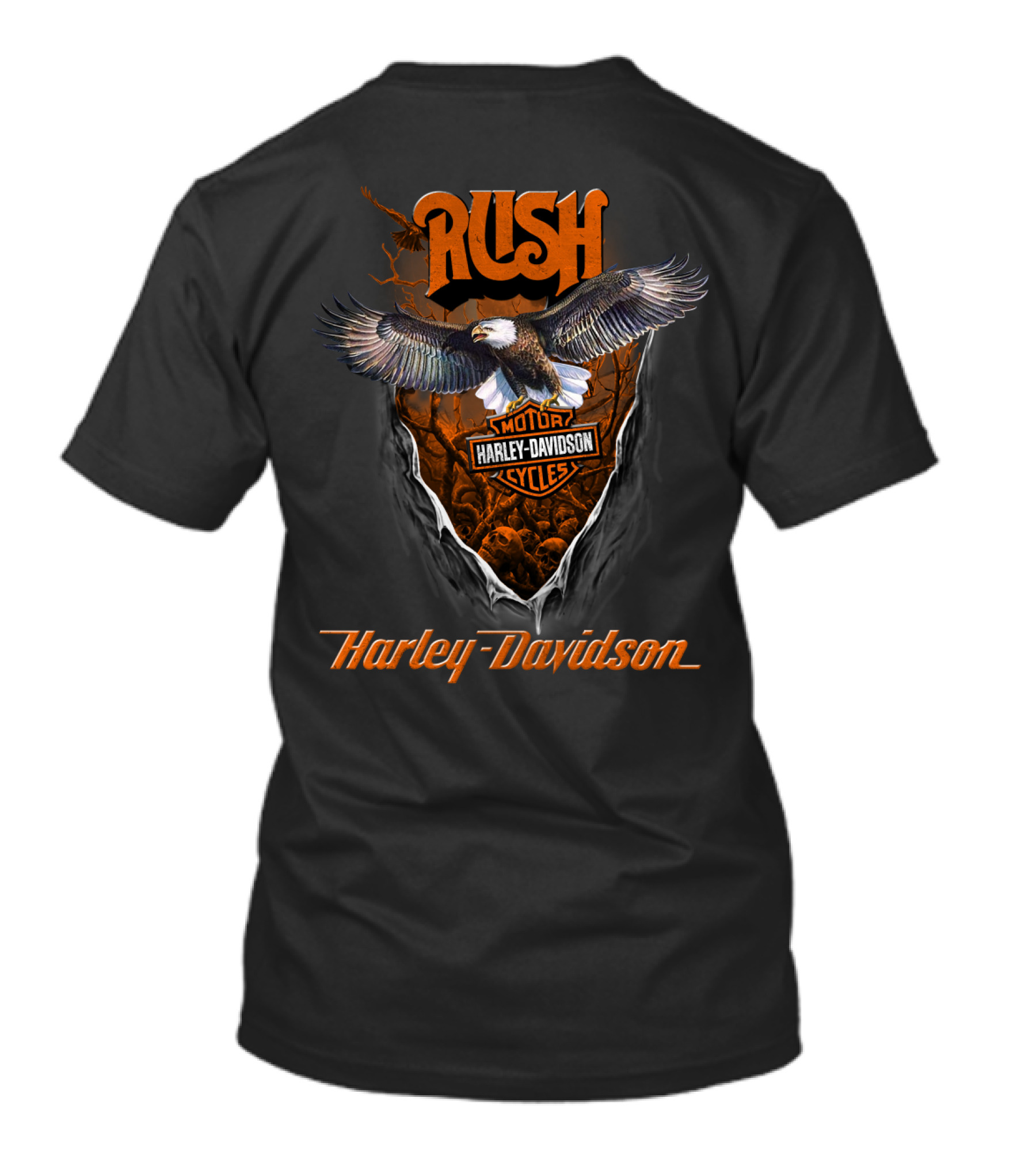 Rush Eagle Harley Davidson Motor Cycles T-Shirt