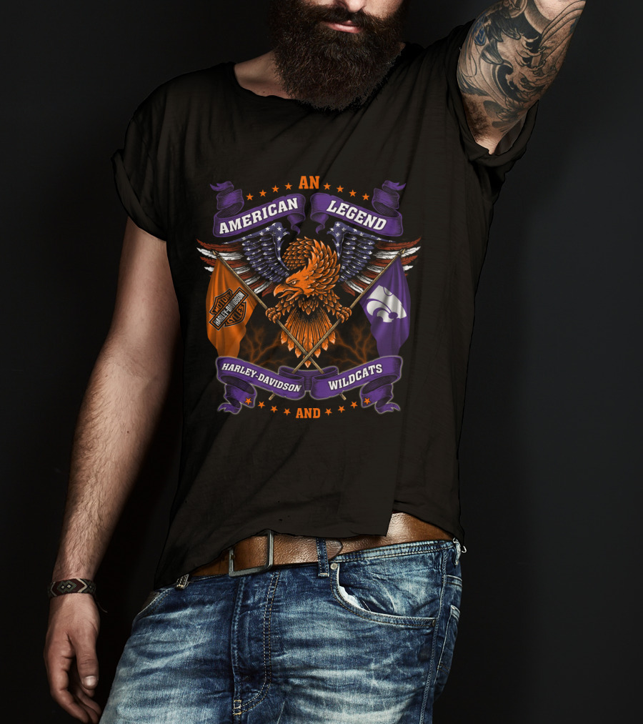 American Legend Harley Davidson Kansas State Wildcats T-Shirt