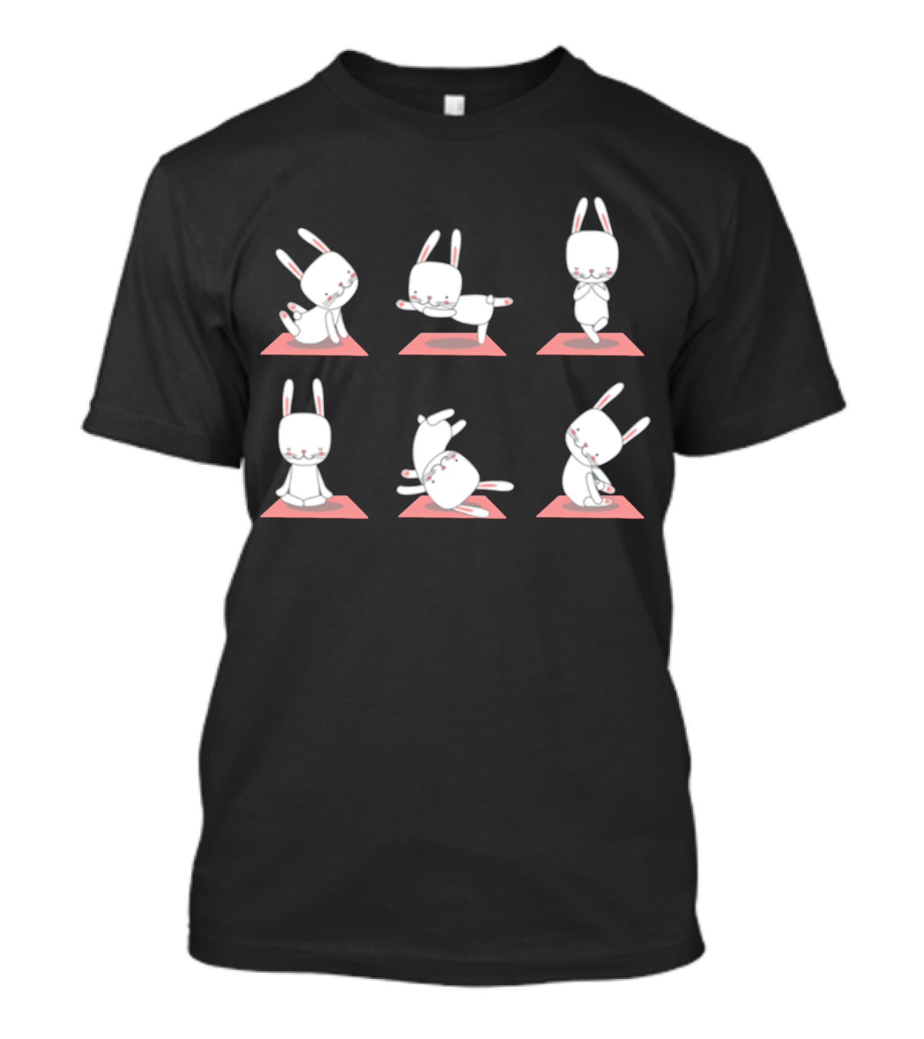 Bunny Yoga Funny Rabbits In Cute Yoga Poses T-Shirt