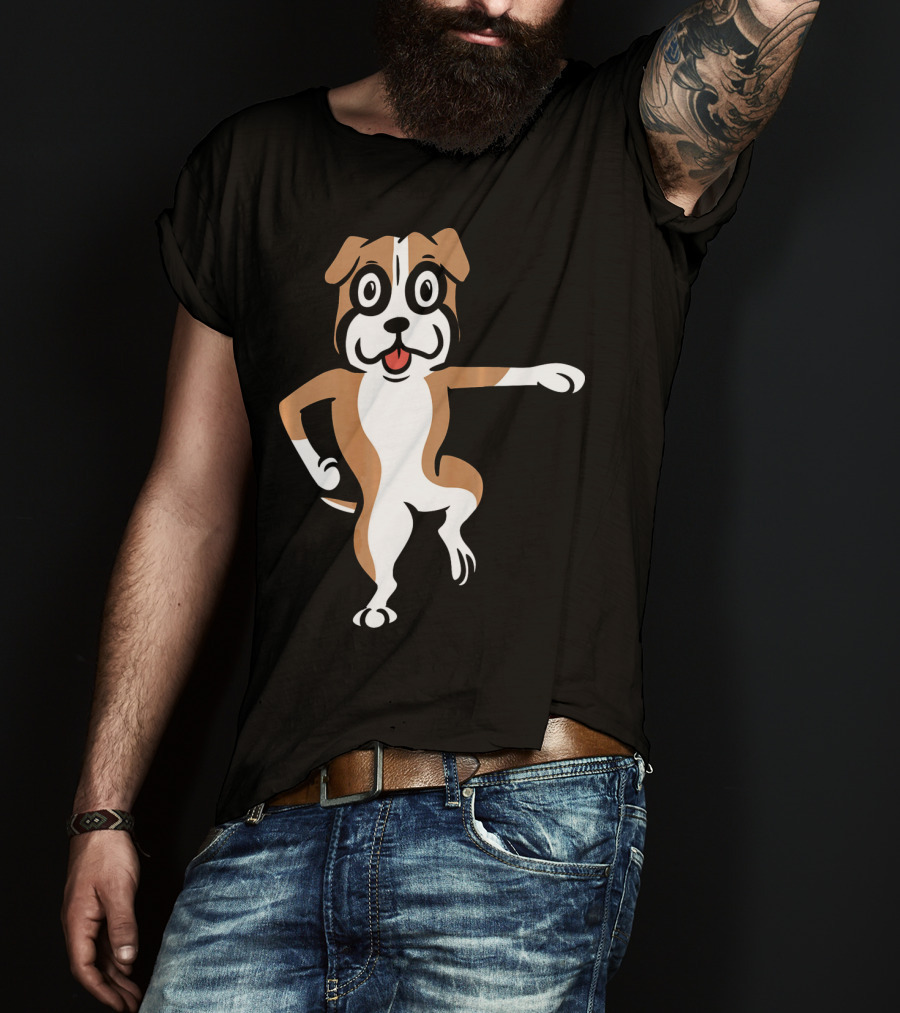 Boxer Dog Funny Dance Move Best Mates T-Shirt
