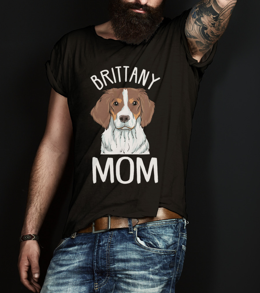 Brittany Spaniel Mom T-Shirt