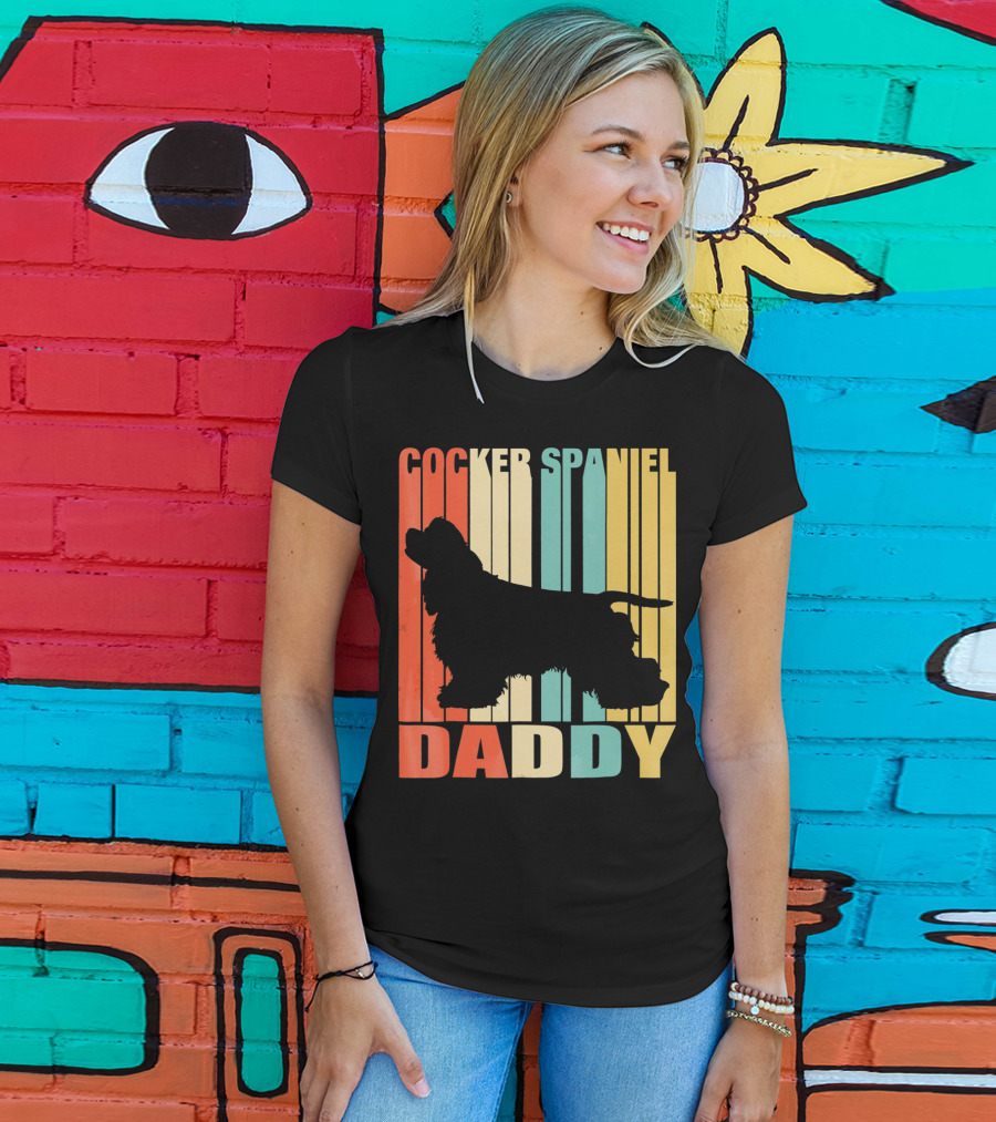 Cocker Spaniel Daddy Vintage T-Shirt