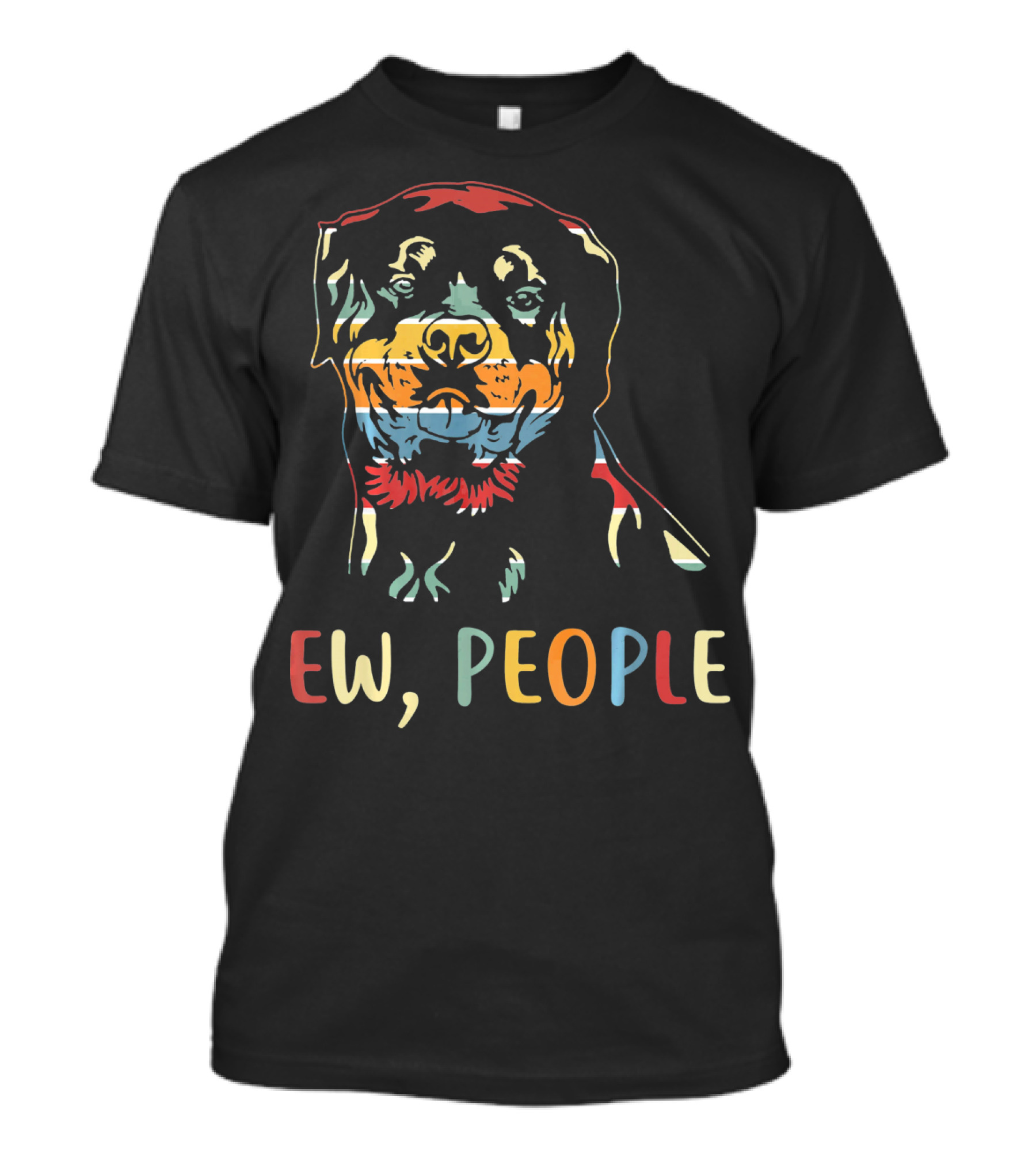 Ew People Rottweiler Multicolor T-Shirt