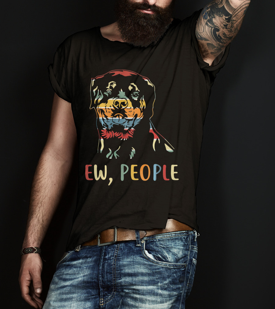Ew People Rottweiler Multicolor T-Shirt