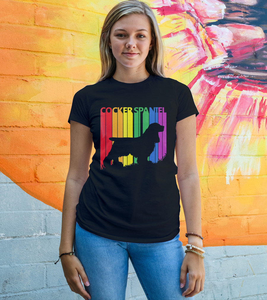 Cocker Spaniel Rainbow T-Shirt