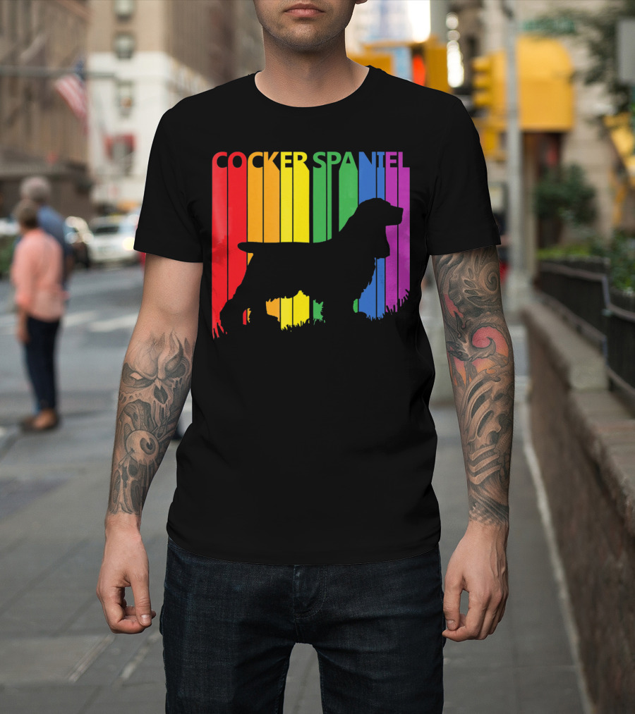 Cocker Spaniel Rainbow T-Shirt