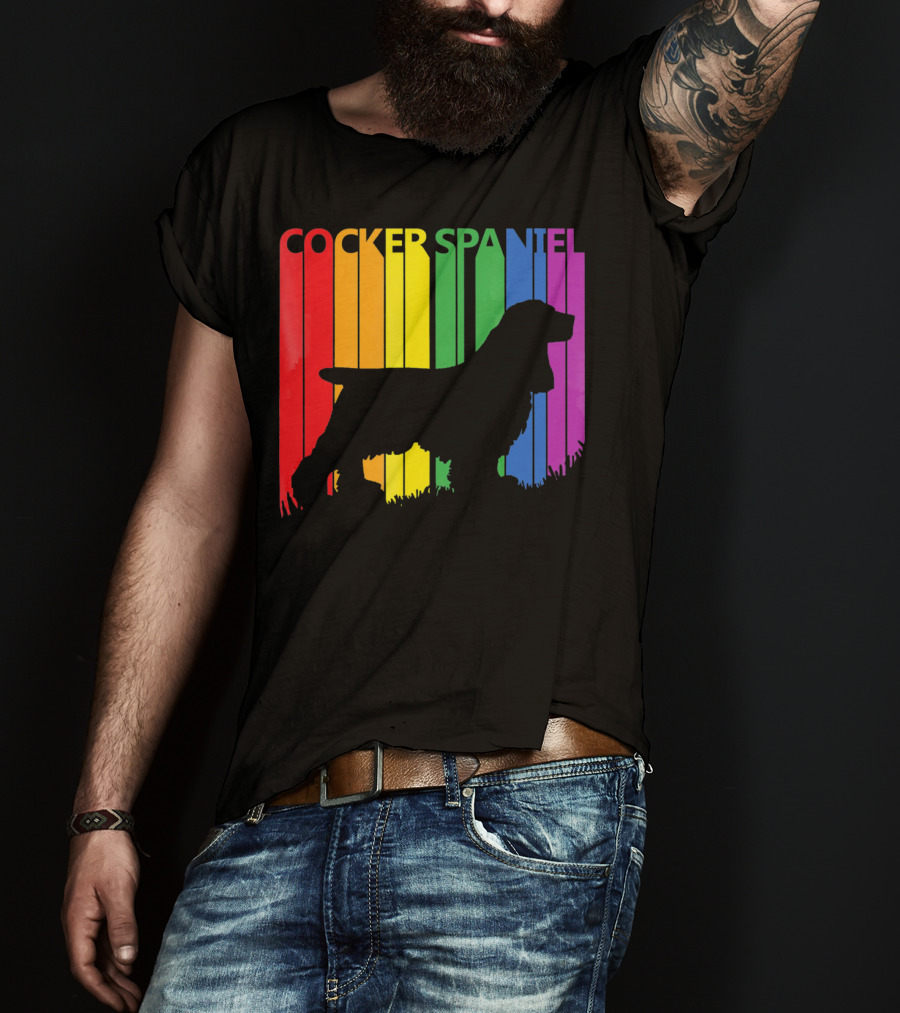 Cocker Spaniel Rainbow T-Shirt