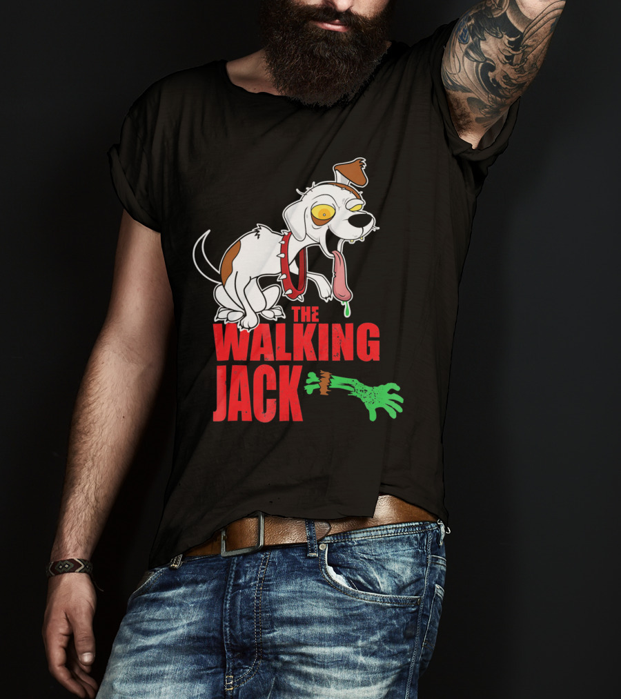The Walking Jack Russell Terrier Zombie Hall T-Shirt