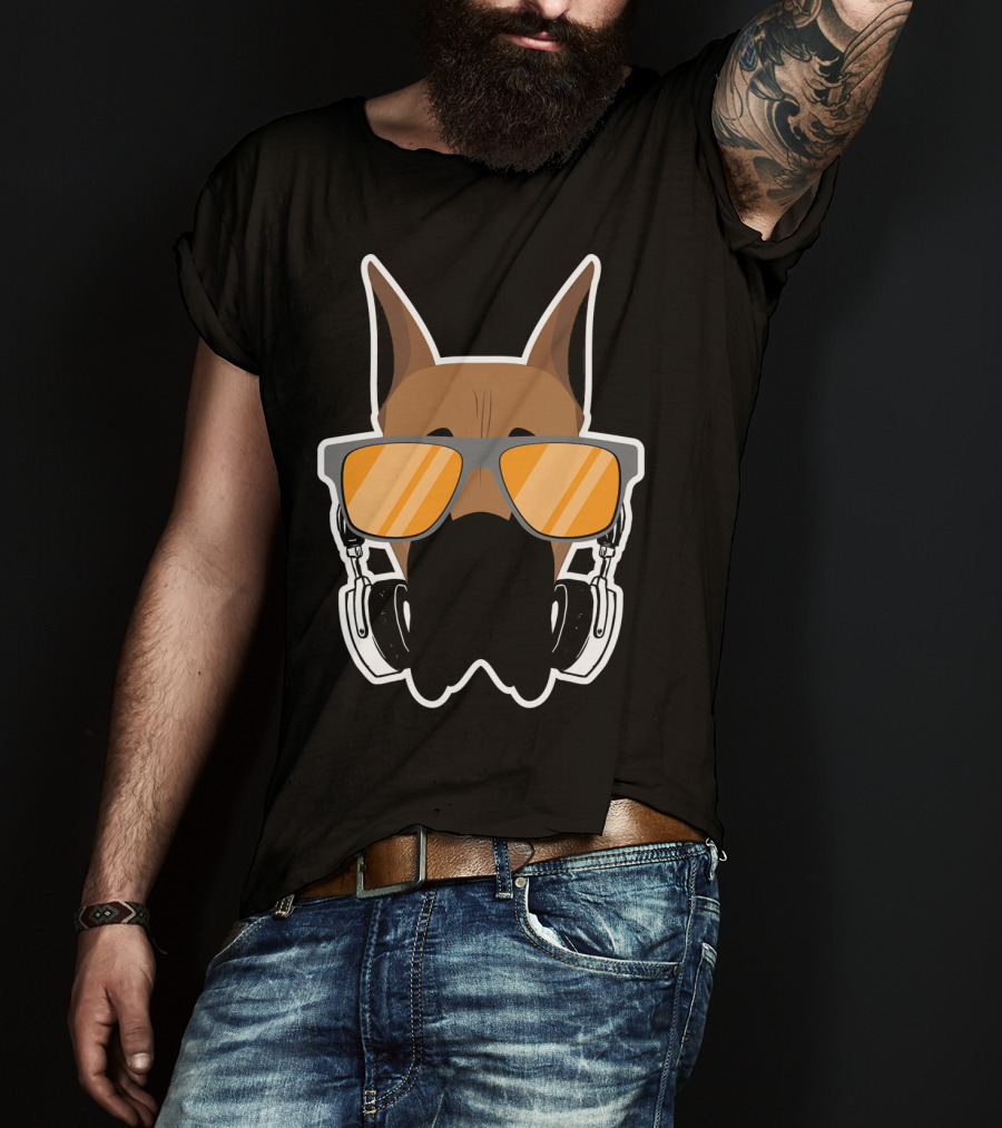 DJ Great Dane With Headphones And Sunglasses T-Shirt