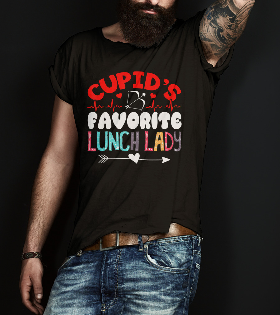 Cupid's Favorite Lunch Lady Valentine T-Shirt
