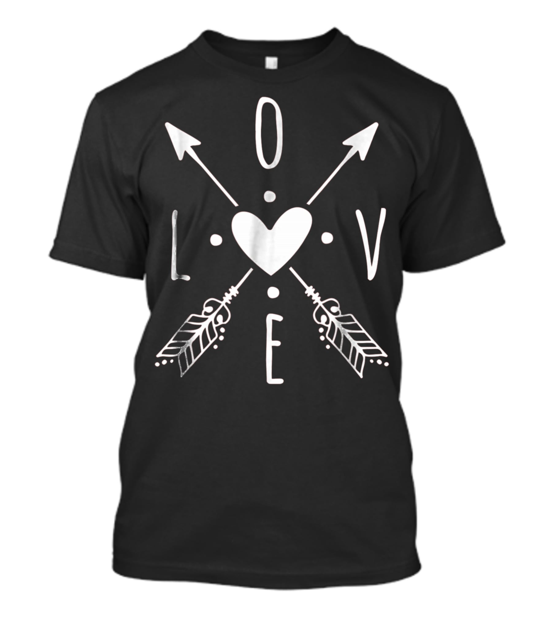Love Heart Arrows Cute Valentines Day T-Shirt