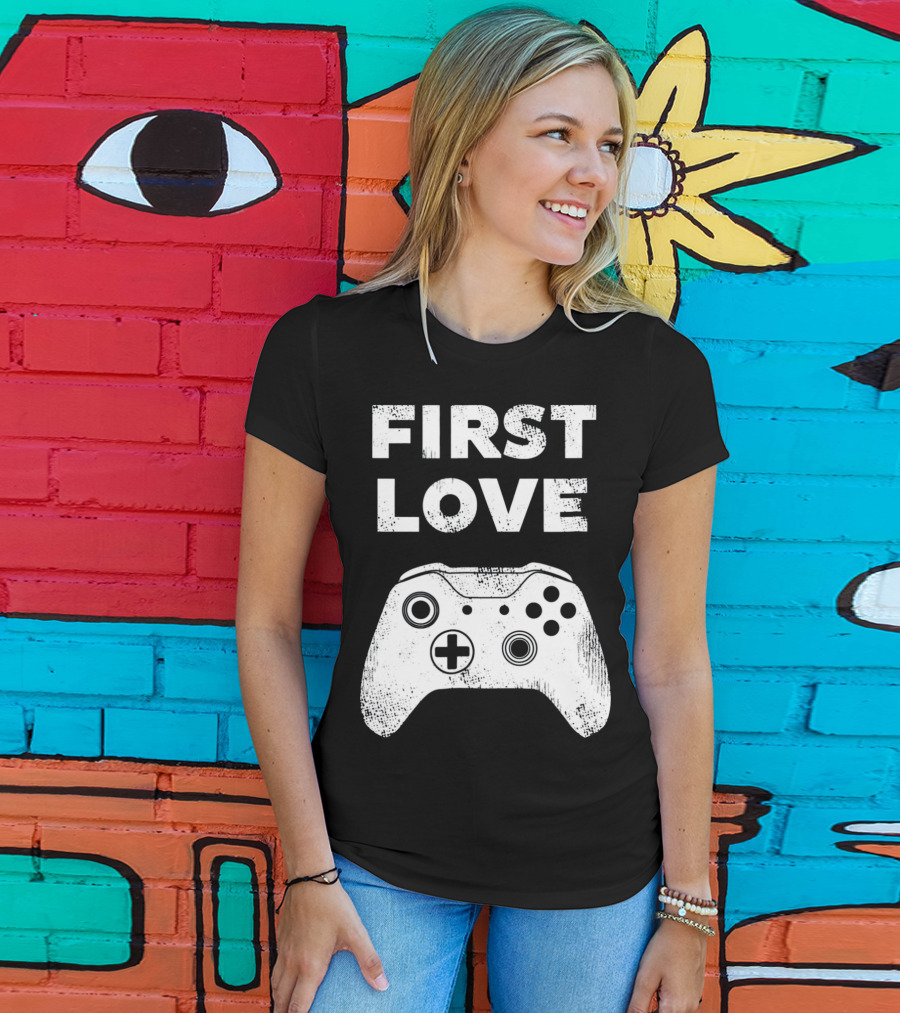 First Love Game Controller Video Gamer Valen T-Shirt