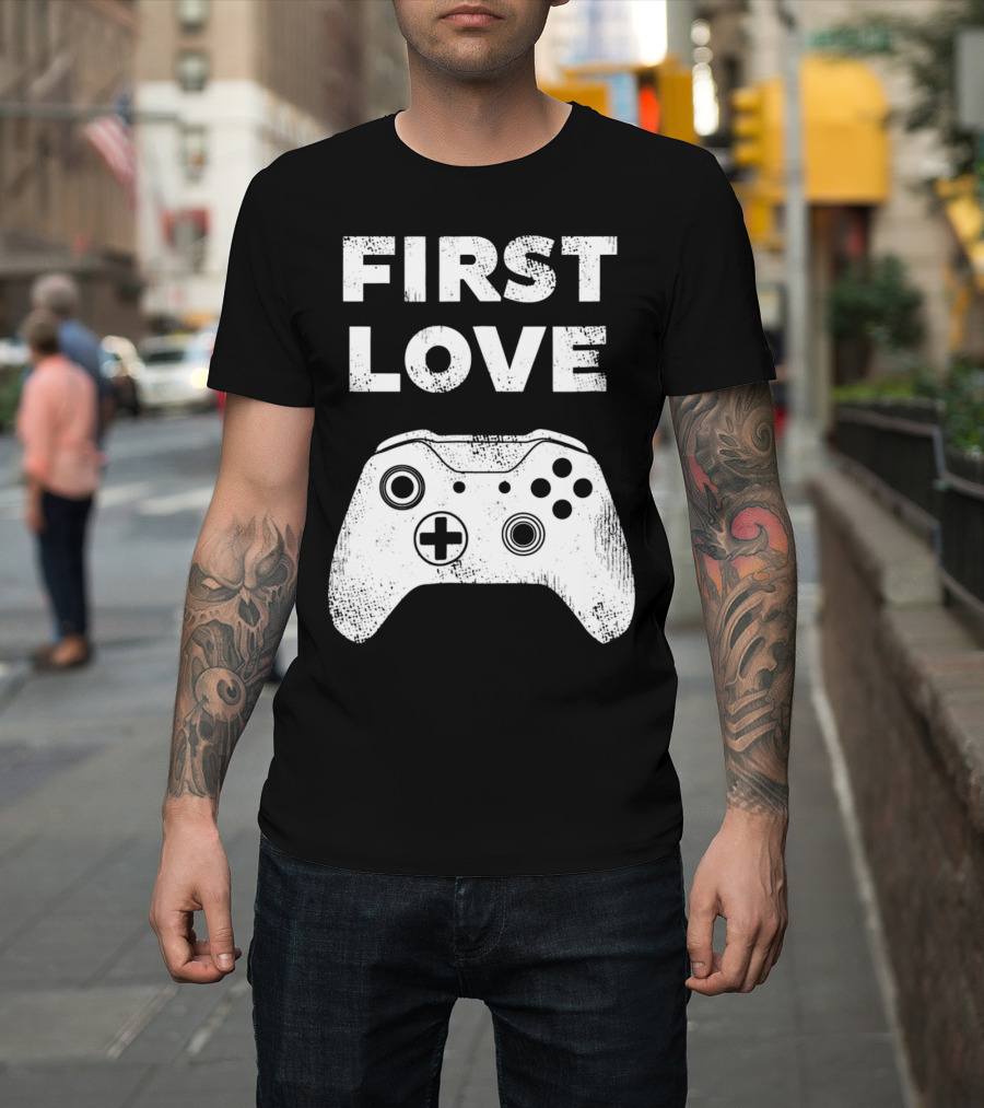 First Love Game Controller Video Gamer Valen T-Shirt