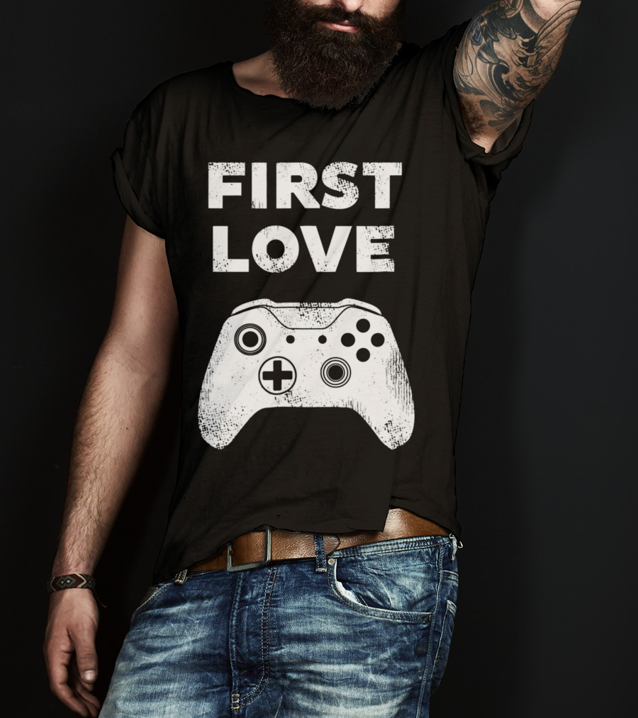 First Love Game Controller Video Gamer Valen T-Shirt