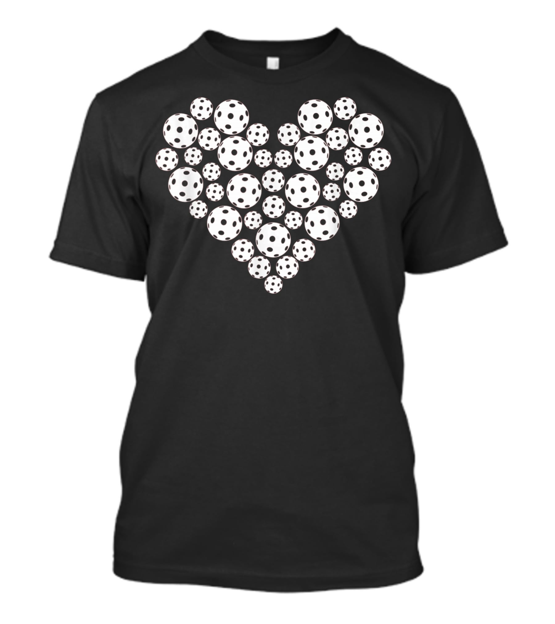 Funny Pickleball Love Heart Shape Valentine T-Shirt