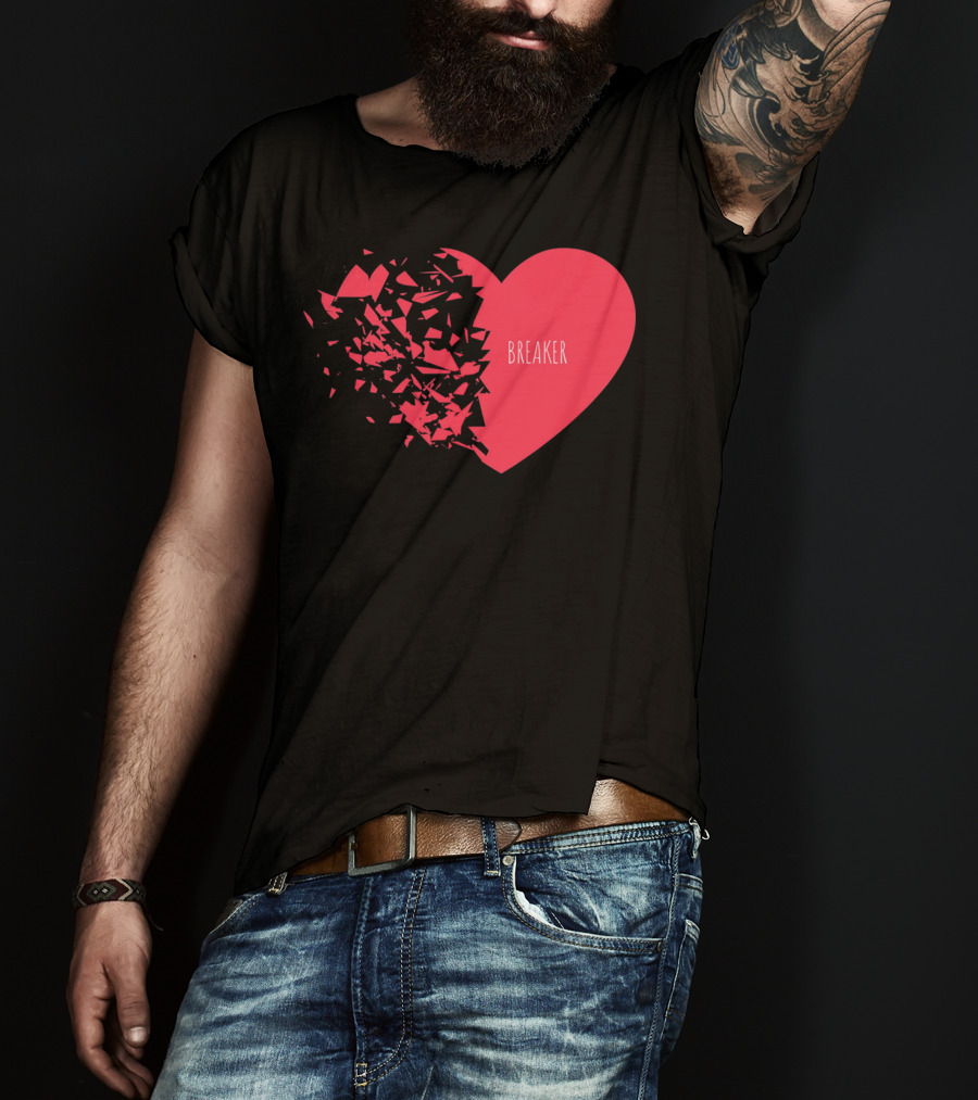 Funny Valentines Day Heart Breaker T-Shirt
