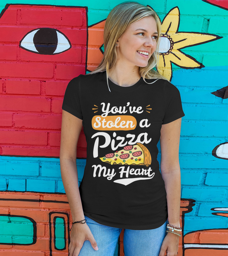 You've Stolen A Pizza My Heart Valentines T-Shirt