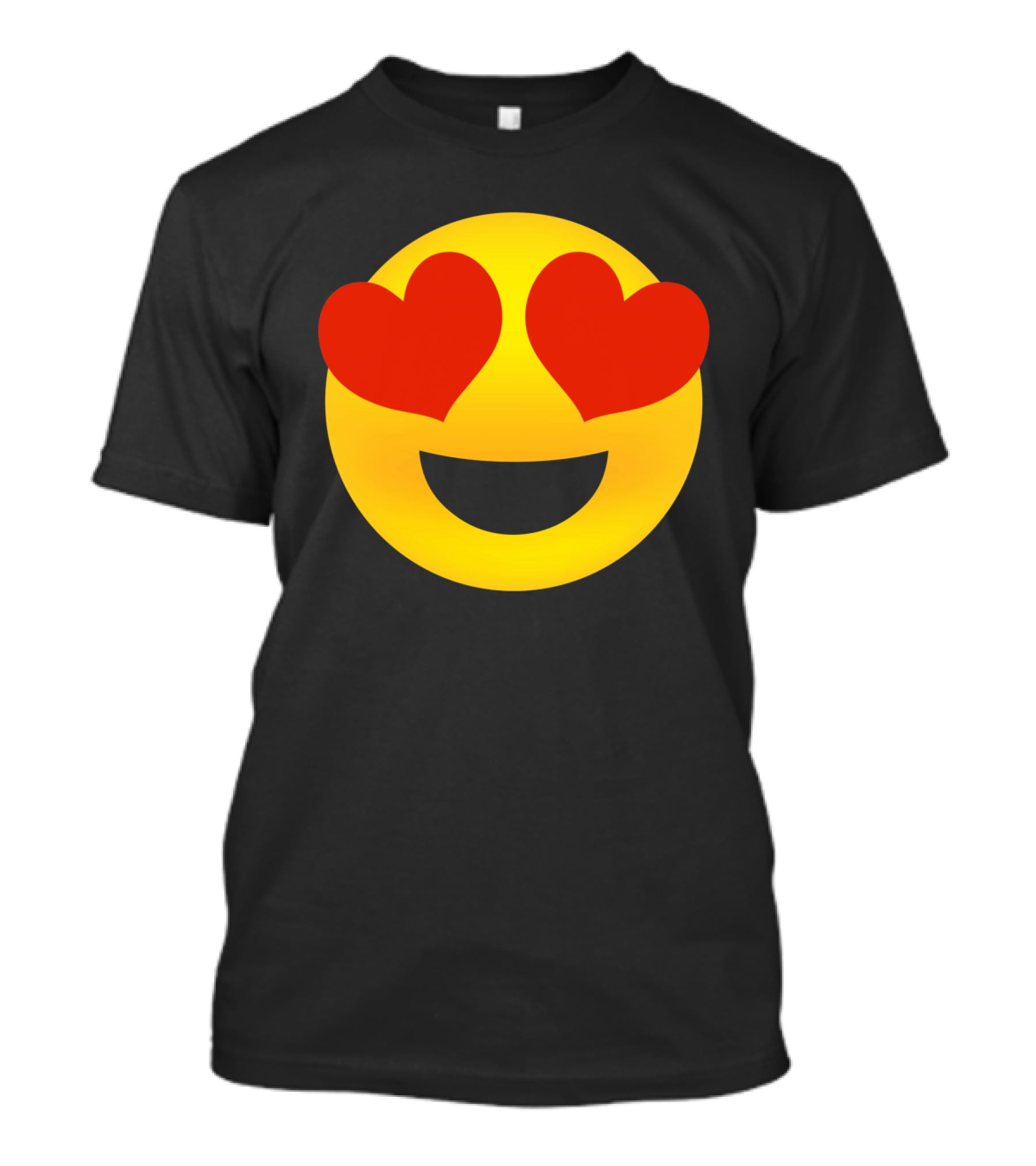 Heart Eyes Emoji Valenti Joyful Face T-Shirt