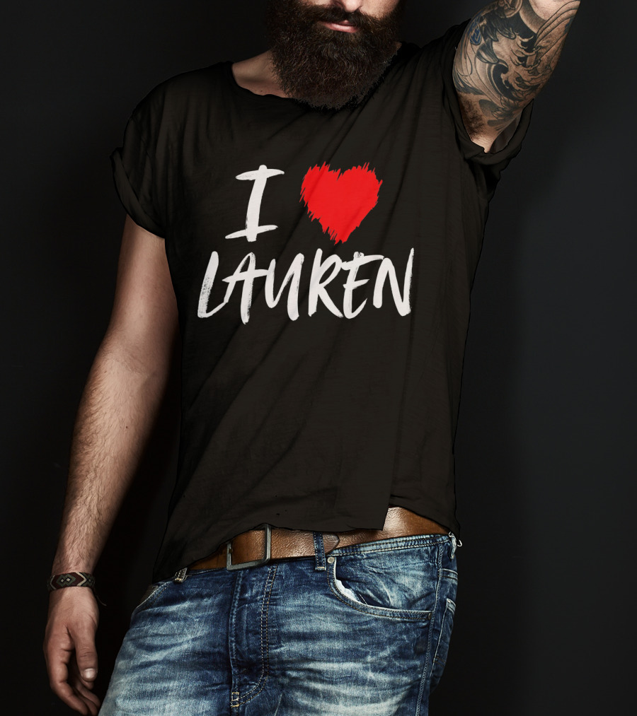 I Love Lauren Valentine T-Shirt