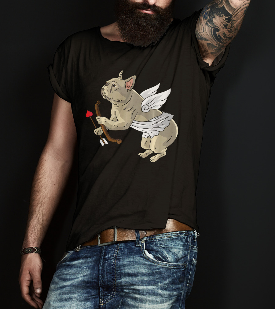 I Love Pugs Cupid Dog Lovers Valentine T-Shirt